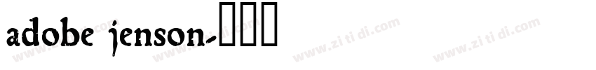 adobe jenson字体转换